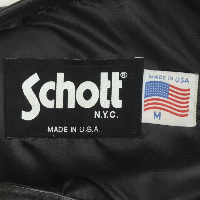 ショット schott Tシャツ 半袖 M 無地 黒 / ブラック /  メンズ USED 古着 中古 10110364