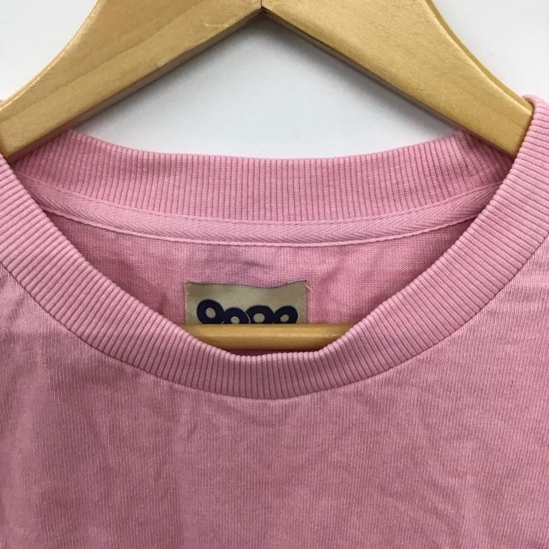ナインティナインティ 9090 Tシャツ 半袖 半袖カットソー プリントTシャツ クルーネックカットソー M ロゴ、文字 桃 / ピンク /  メンズ USED 古着 中古 10151283