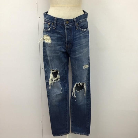アングリッド Ungrid パンツ デニム、ジーンズ 111521417501 セルヴィッチクラッシュボーイズデニム ダメージ加工 青 / ブルー /  レディース USED 古着 中古 10114584