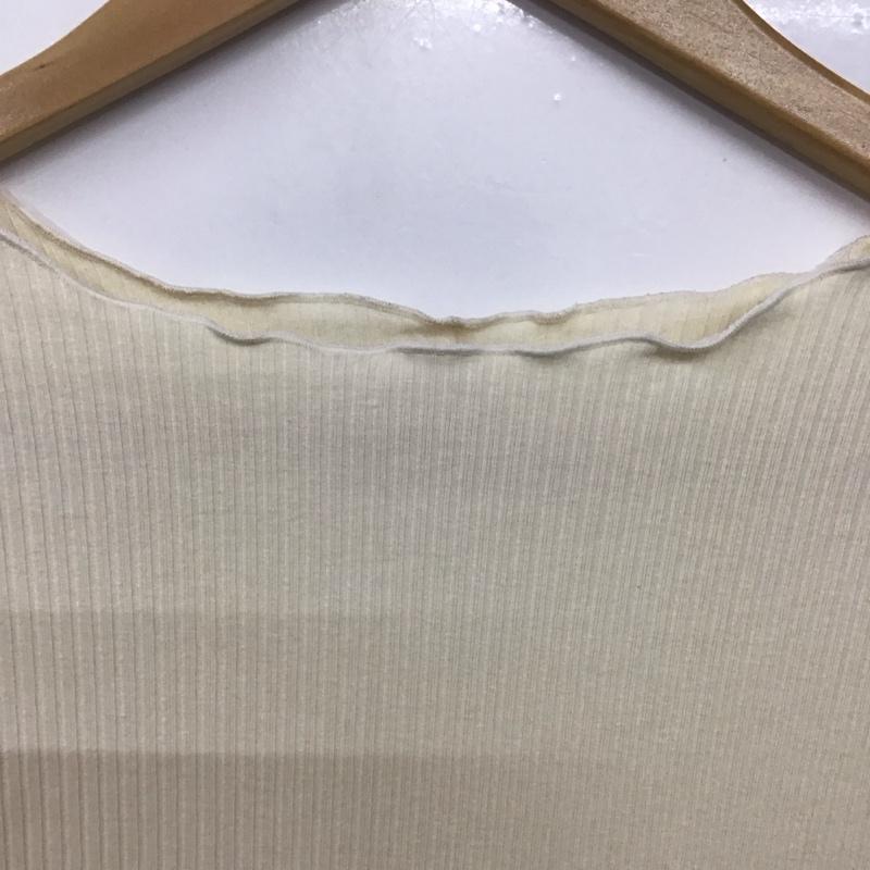 ディスコート Discoat カットソー 長袖 FREE 無地 アイボリー / アイボリー /  レディース USED 古着 中古 10142862