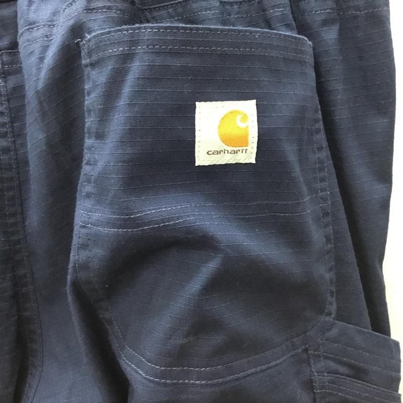 カーハート Carhartt パンツ ワークパンツ、ペインターパンツ ワークパンツ ワイドパンツ カジュアルパンツ XL 無地 紺 / ネイビー /  メンズ USED 古着 中古 10120553