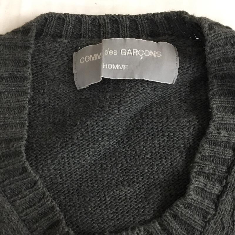 コムデギャルソンオム COMME des GARCONS HOMME ニット、セーター 長袖 長袖ニットカットソー ニット セーター クルーネックニット 1998年 無地 灰 / グレー /  メンズ USED 古着 中古 10120794