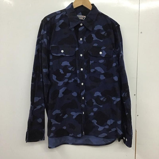 アベイシングエイプ A BATHING APE シャツ、ブラウス 長袖 長袖シャツ L カモフラージュ柄・迷彩 マルチカラー / マルチカラー /  メンズ USED 古着 中古 10145984