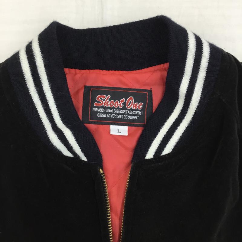 ユーズドクロージング used clothes ジャケット、上着 ジャケット、ブレザー Shoot One L 刺繍 黒 / ブラック /  メンズ USED 古着 中古 10138702
