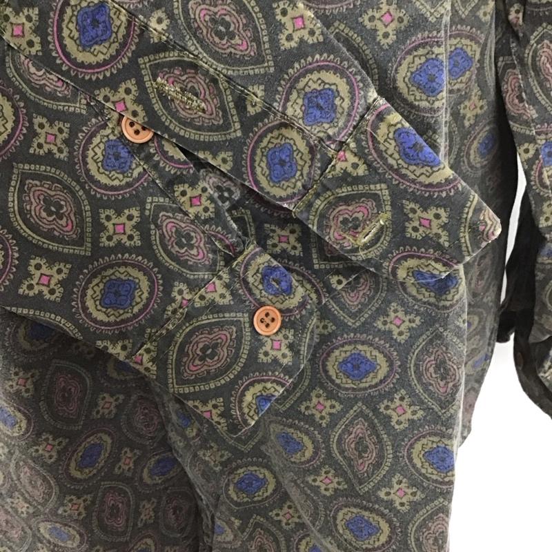古着 USED シャツ、ブラウス 長袖 LOAFERS コットン 胸ポケット XL 総柄 マルチカラー / マルチカラー /  メンズ USED 古着 中古 10107663