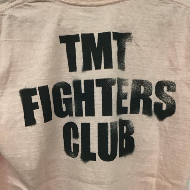 ティーエムティー TMT Tシャツ 半袖 半袖カットソー プリントTシャツ クルーネックカットソー M プリント 桃 / ピンク /  メンズ USED 古着 中古 10125738