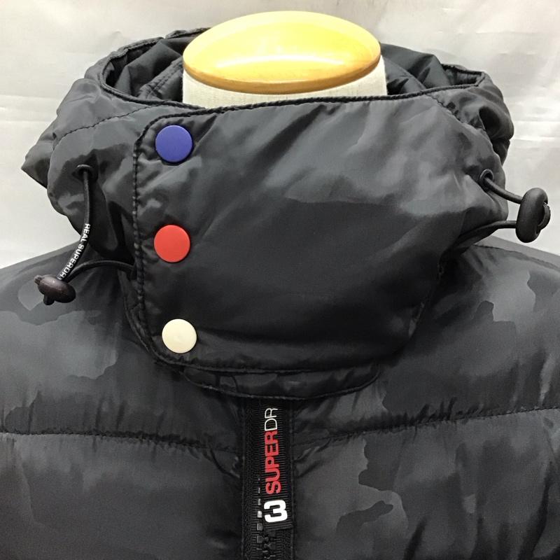 スーパードライ SUPERDRY ジャケット、上着 ジャケット、ブレザー M50LL006 TRI RACING CAMO S ロゴ、文字 黒 / ブラック /  メンズ USED 古着 中古 10118027