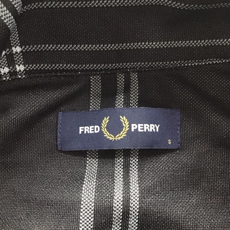 フレッドペリー FRED PERRY ジャケット、上着 ジャンパー、ブルゾン ジップアップジャケット ジャンパー ジャケット カジュアルジャケット ジャージ S ロゴ、文字 X チェック 黒 / ブラック / X 白 / ホワイト /  メンズ USED 古着 中古 10109816