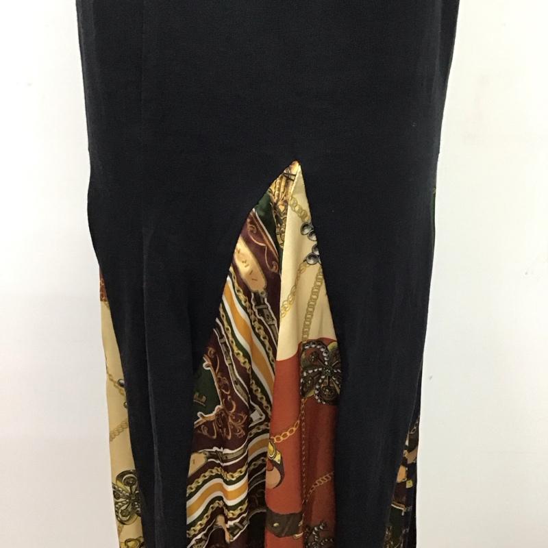 ザラ ZARA ワンピース ロングスカート S 無地 X  黒 / ブラック /  レディース USED 古着 中古 10114143