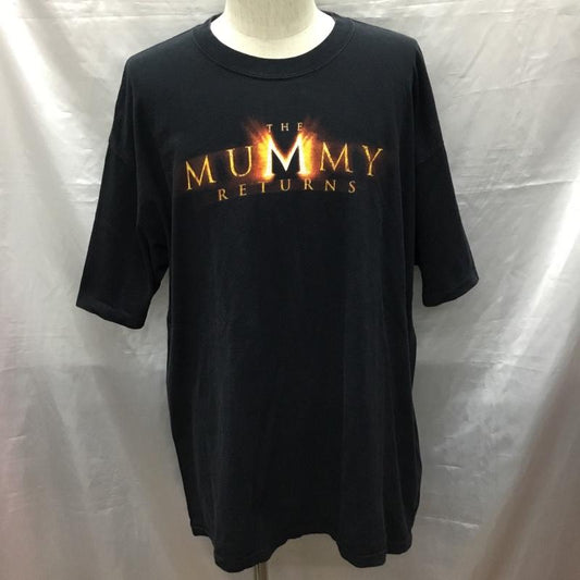 古着 USED Tシャツ 半袖 半袖カットソー プリントTシャツ クルーネックカットソー 00s ハムナプトラ2 themummy XL プリント 黒 / ブラック /  メンズ USED 古着 中古 10119716