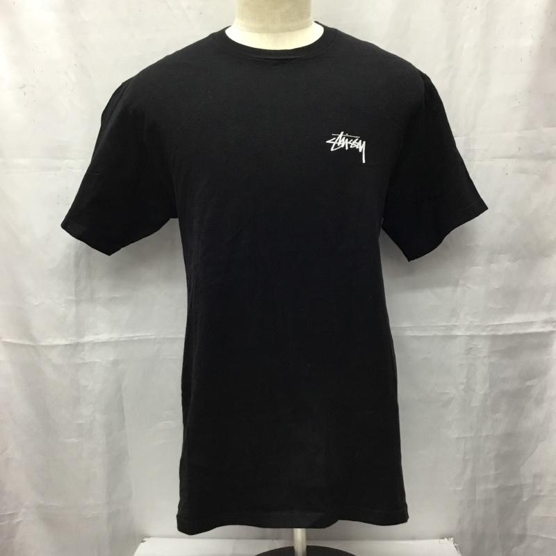 ステューシー STUSSY Tシャツ 半袖 M ロゴ、文字 黒 / ブラック /  メンズ USED 古着 中古 10106495