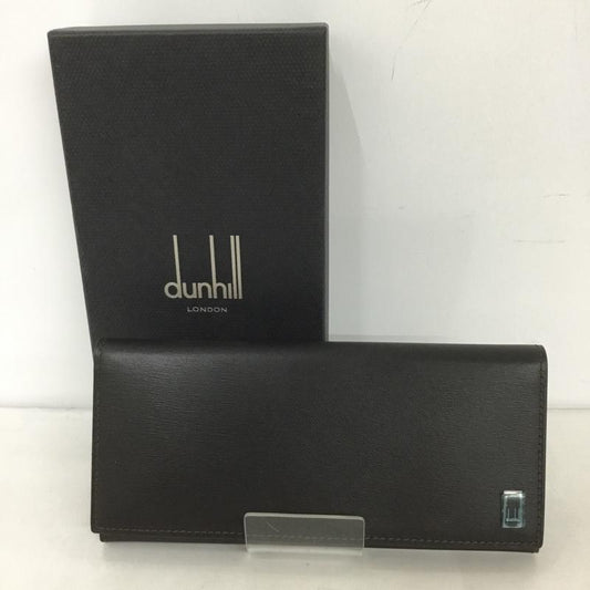 ダンヒル DUNHILL 財布 長財布 SIDECAR FP1010E 箱有 ワンポイント ダークブラウン / ダークブラウン /  メンズ USED 古着 中古 10126455