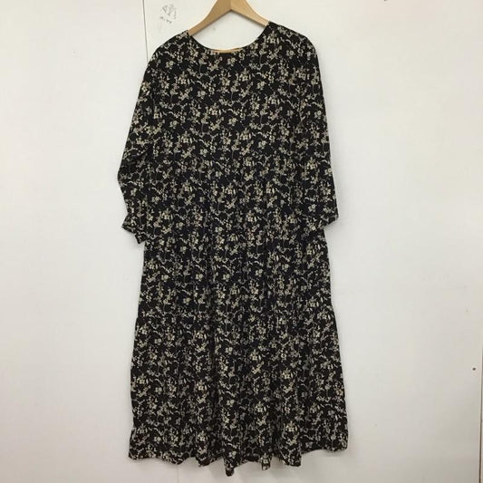 ロペピクニック ROPE  PICNIC ワンピース ロングスカート 38 総柄 黒 / ブラック /  レディース USED 古着 中古 10128890