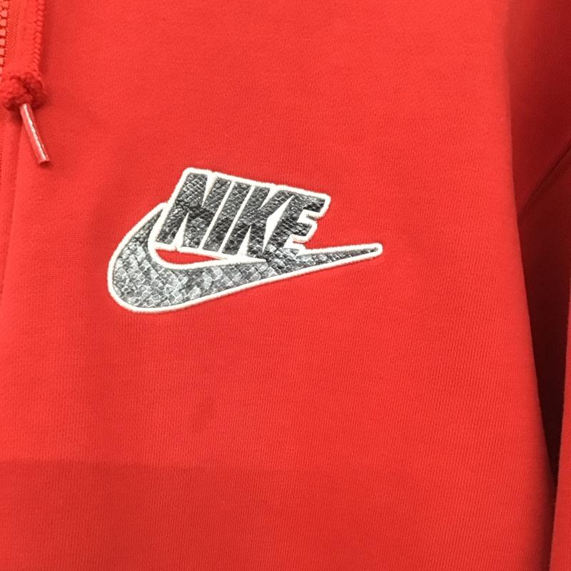 シュプリーム Supreme パーカー 長袖 SS21 SupremeNikeHalfZipHoodedSweatshirt ナイキパーカー L ロゴ、文字 赤 / レッド /  メンズ USED 古着 中古 10147378