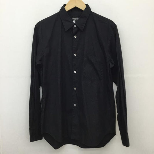 コムデギャルソンオムプリュス COMME des GARCONS HOME PLUS シャツ、ブラウス 長袖 PZ-B001 S 無地 黒 / ブラック /  メンズ USED 古着 中古 10124457
