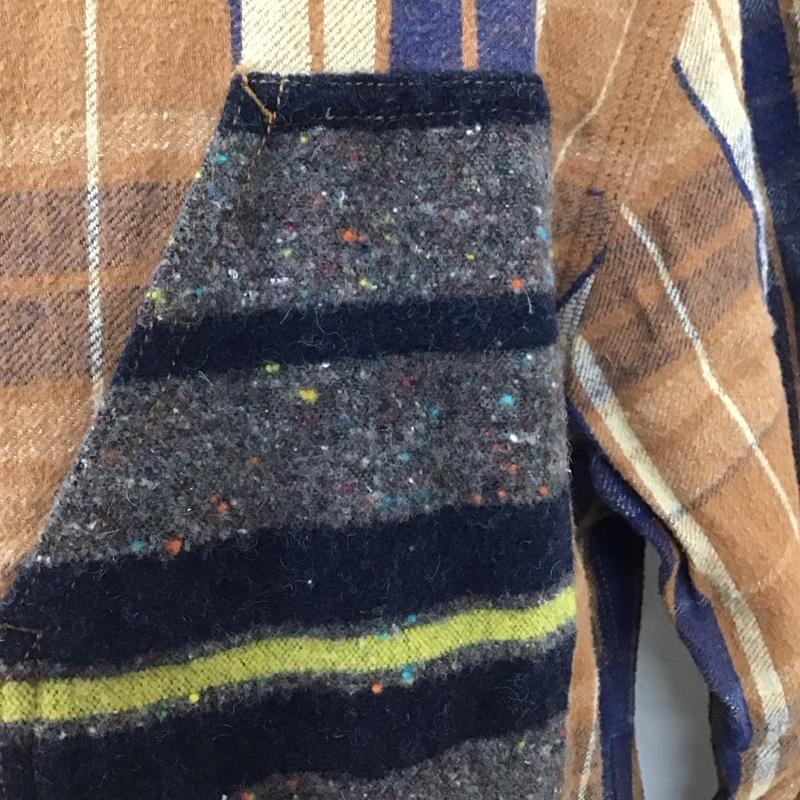 マナスタッシュ MANASTASH シャツ、ブラウス 長袖 XL チェック マルチカラー / マルチカラー /  メンズ USED 古着 中古 10123483