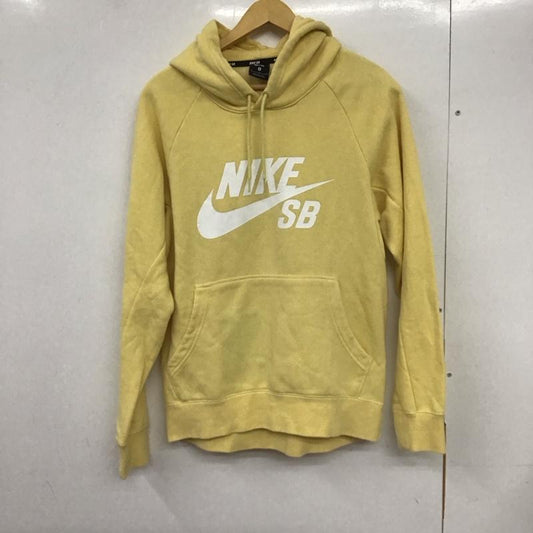 ナイキ NIKE パーカー 長袖 長袖トレーナー スウェット クルーネック プルオーバー M プリント 黄 / イエロー /  メンズ USED 古着 中古 10132230
