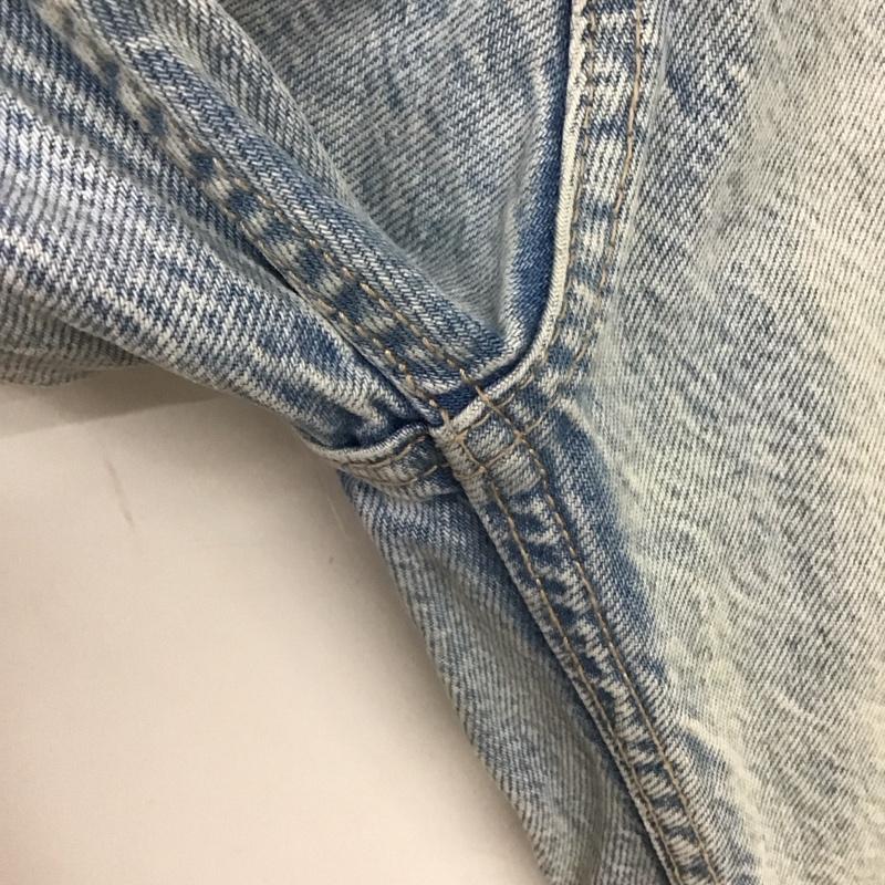 ザラ ZARA パンツ デニム、ジーンズ ダメージデニム 40 無地 水色 / ライトブルー /  レディース USED 古着 中古 10136598