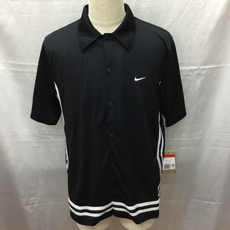 ナイキ NIKE シャツ、ブラウス 半袖 FN2876-010 Dri-FIT DNA CROSSOVER S/S TOP L 無地 X ロゴ、文字 黒 / ブラック /  メンズ USED 古着 中古 10113426