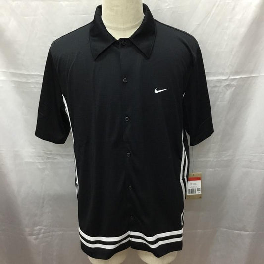 ナイキ NIKE シャツ、ブラウス 半袖 FN2876-010 Dri-FIT DNA CROSSOVER S/S TOP L 無地 X ロゴ、文字 黒 / ブラック /  メンズ USED 古着 中古 10113426
