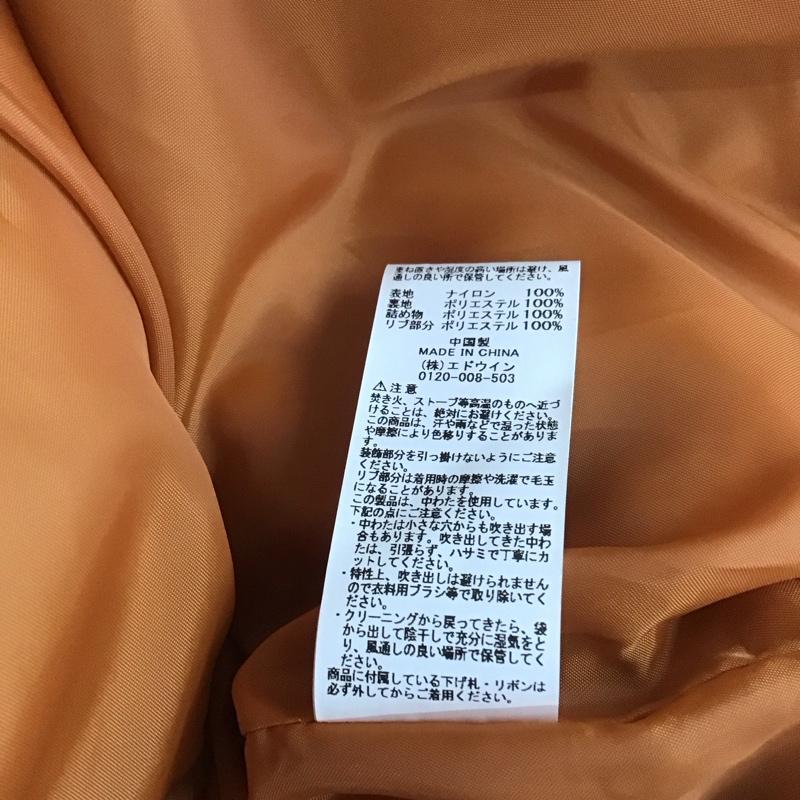 アルファ ALPHA ジャケット、上着 フライトジャケット TA1597-062 キルティング MA-1 L 無地 黒 / ブラック / X 橙 / オレンジ /  メンズ USED 古着 中古 10108268