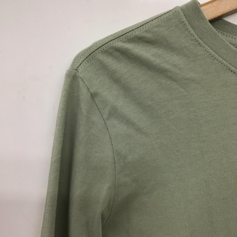 ナイキ NIKE Tシャツ 長袖 HF0781-370 M 無地 X ロゴ、文字 カーキ / カーキ /  レディース USED 古着 中古 10150844