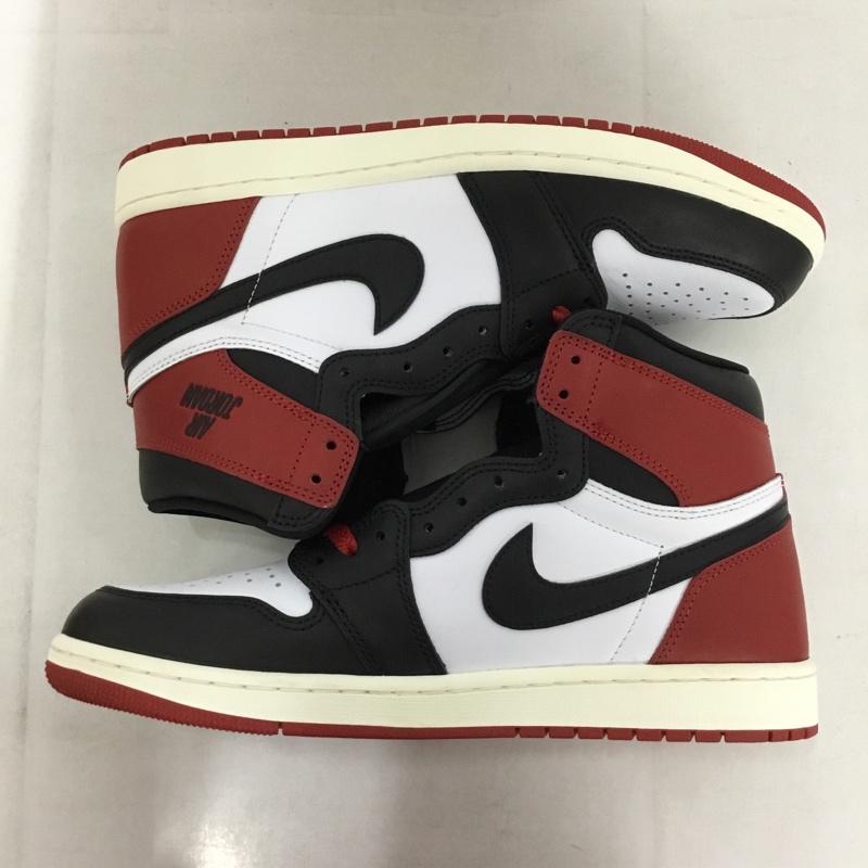 ナイキ NIKE スニーカー スニーカー DZ5485-106 AIR JORDAN 1 RETRO HIGH OG 28.5cm 箱有 28.5cm ロゴ、文字 白 / ホワイト / X 黒 / ブラック / X 赤 / レッド /  メンズ USED 古着 中古 10145769