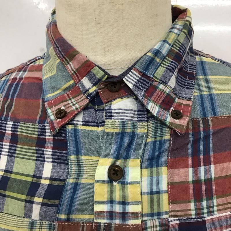 エディーバウアー Eddie Bauer シャツ、ブラウス 長袖 ボタンダウン パッチワーク S 刺繍 マルチカラー / マルチカラー /  メンズ USED 古着 中古 10112915