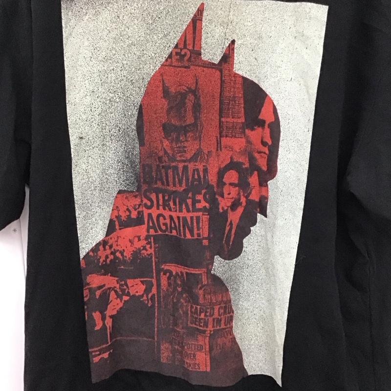 ギャングスタービル GANGSTERVILLE Tシャツ 半袖 半袖カットソー プリントTシャツ クルーネックカットソー batman XXL プリント 黒 / ブラック /  メンズ USED 古着 中古 10134665