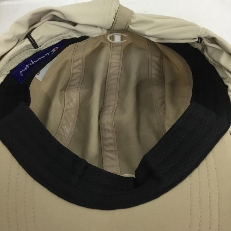 チャンピオン Champion 帽子 キャップ 181-0630 ファイスネックカバーキャップ ネックゲイター付き 2WAY タグ付き ロゴ、文字 ベージュ / ベージュ /  レディース USED 古着 中古 10142804