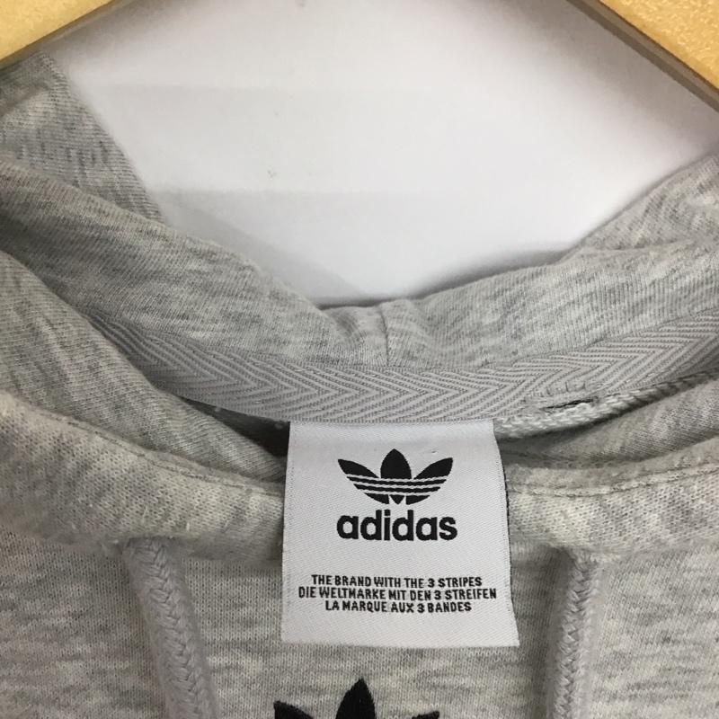 アディダス adidas パーカー 長袖 GN4776 無地 灰 / グレー /  レディース USED 古着 中古 10142117