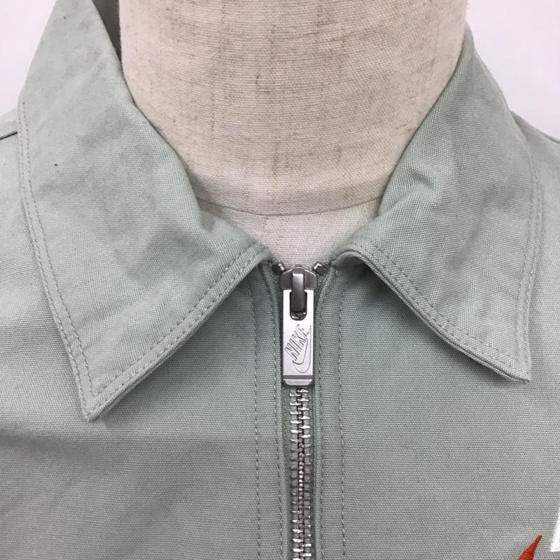 ナイキ NIKE シャツ、ブラウス 半袖 dm5284-017 半袖シャツ カラーシャツ ネックジップ M ロゴ、文字 カーキ / カーキ /  メンズ USED 古着 中古 10125492