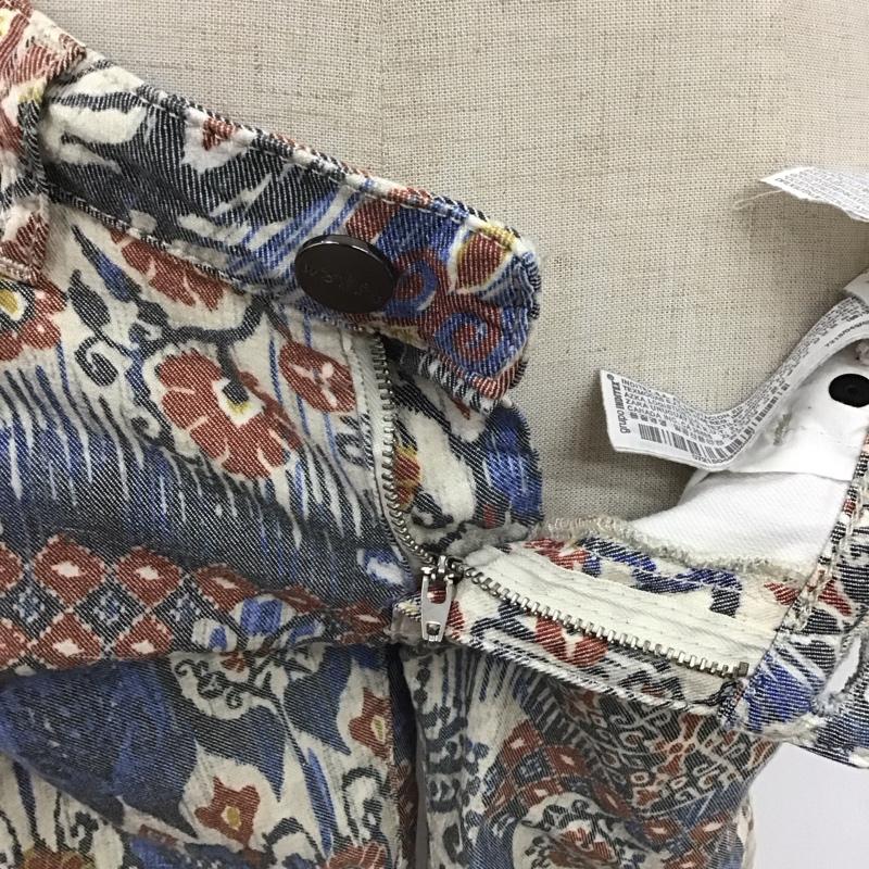 ザラ ZARA パンツ デニム、ジーンズ スリムパンツ カジュアルパンツ スリムパンツ ストレッチパンツ 36 総柄 マルチカラー / マルチカラー /  レディース USED 古着 中古 10109554