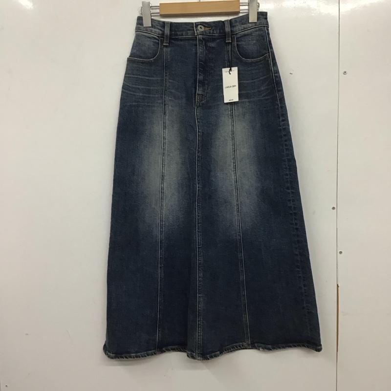 ラグア ジェム LAGUA GEM スカート ロングスカート 510HSM10-1220 デニムスカート WASH VINTAGE ロングスカート M 無地 青 / ブルー /  レディース USED 古着 中古 10140234