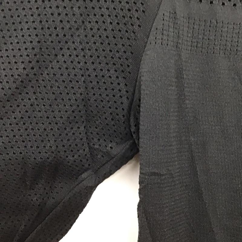 ナイキ NIKE Tシャツ 長袖 AT0783-010 DRI-FIT スポーツウェア メッシュ タグ付き M ワンポイント 黒 / ブラック /  レディース USED 古着 中古 10135602