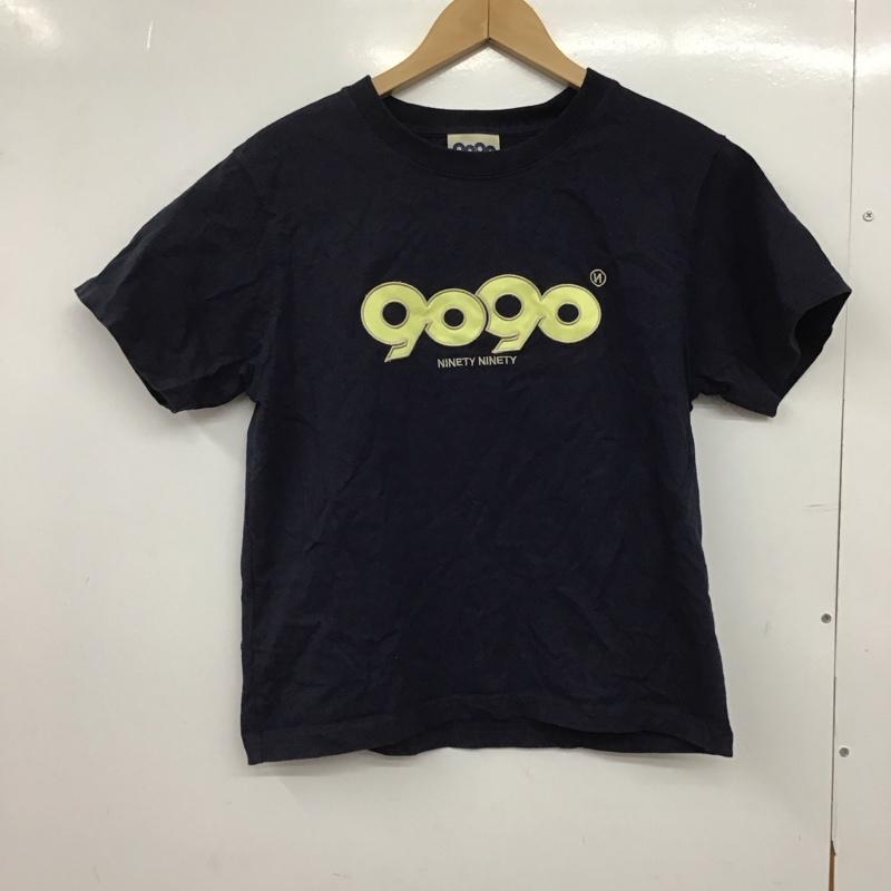 ナインティナインティ 9090 Tシャツ 半袖 S ロゴ、文字 紺 / ネイビー /  メンズ USED 古着 中古 10151285