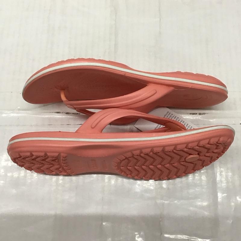 クロックス crocs サンダル サンダル 1033-6KP Crocband Flip 26cm 26.0cm 無地 桃 / ピンク /  メンズ USED 古着 中古 10120439