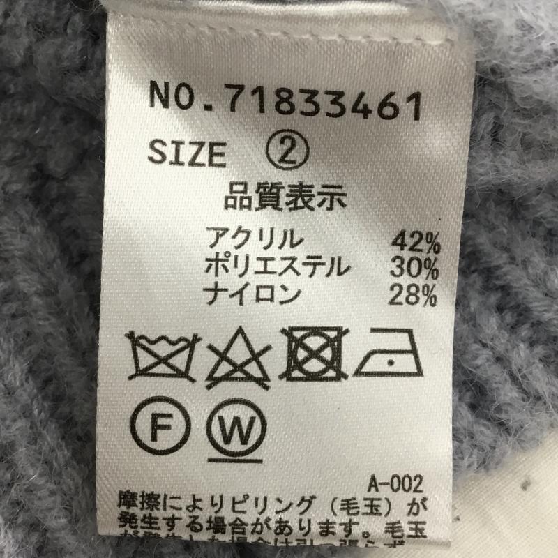 ココ ディール COCO DEAL カーディガン 長袖 2 無地 青 / ブルー /  レディース USED 古着 中古 10135636