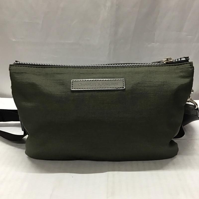 シャルルジョルダン CHARLES JOURDAN ショルダーバッグ ショルダーバッグ ロゴ、文字 カーキ / カーキ /  レディース USED 古着 中古 10115846