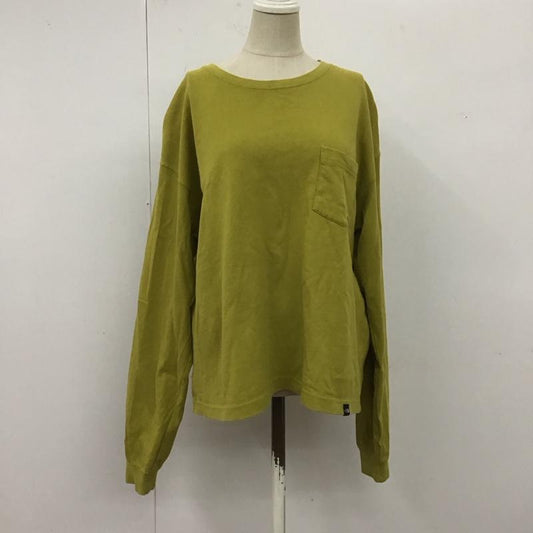 ザノースフェイス THE NORTH FACE Tシャツ 長袖 NTW32047 ロングスリーブ ヘビーコットンティー L ロゴ、文字 薄緑 / ライトグリーン /  レディース USED 古着 中古 10117393