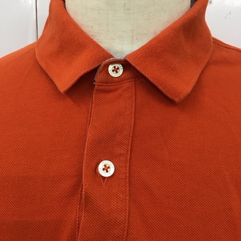 トミーヒルフィガー TOMMY HILFIGER ポロシャツ 半袖 0282511 L ワンポイント 橙 / オレンジ /  メンズ USED 古着 中古 10112939