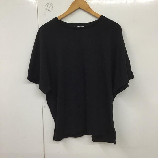 ザラ ZARA カットソー 半袖 半袖カットソー 無地Tシャツ クルーネックカットソー L 無地 黒 / ブラック /  レディース USED 古着 中古 10129745