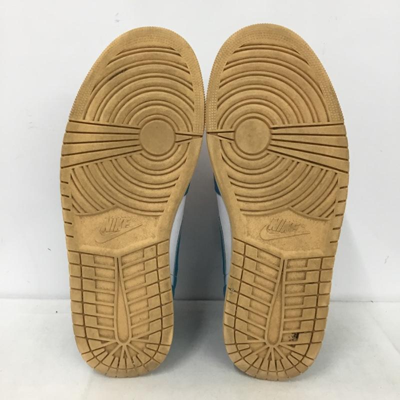 ナイキ NIKE スニーカー スニーカー DQ8426-400 AIR JORDAN 1 MID 28.5cm 28.5cm ロゴ、文字 白 / ホワイト / X 水色 / ライトブルー /  メンズ USED 古着 中古 10150420
