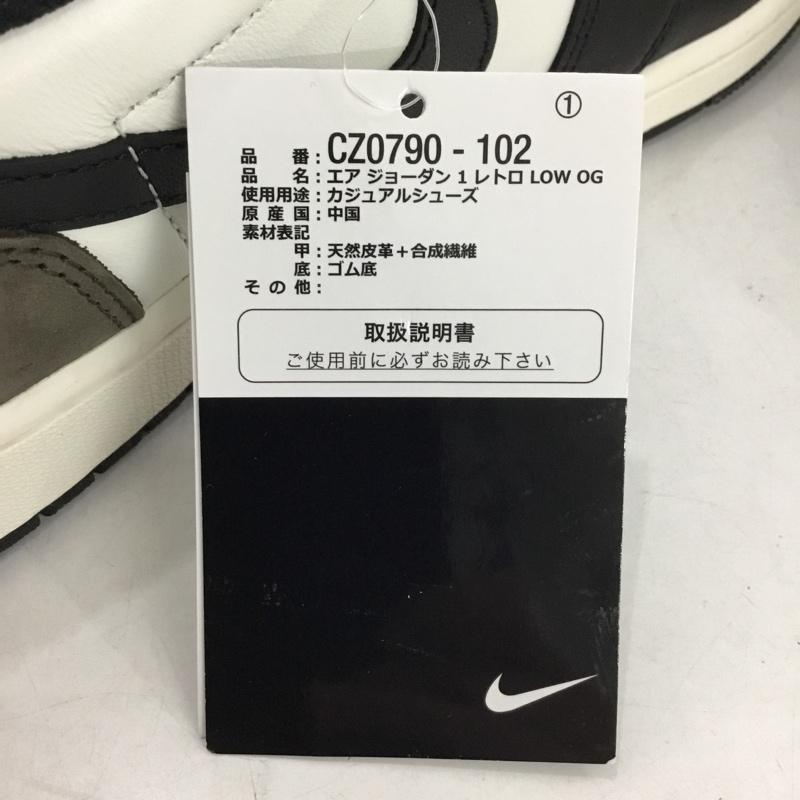 ナイキ NIKE スニーカー スニーカー CZ0790-102 AIR JORDAN 1 RETRO LOW OG 28.5cm 箱有 28.5cm ロゴ、文字 白 / ホワイト / X 黒 / ブラック /  メンズ USED 古着 中古 10149220