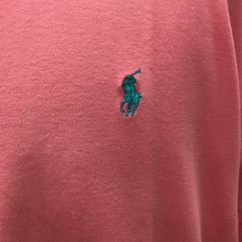 ポロバイラルフローレン Polo by RALPH LAUREN ポロシャツ 半袖 L 無地 桃 / ピンク /  メンズ USED 古着 中古 10108737