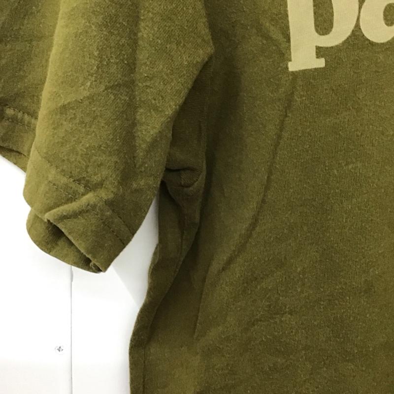 パタゴニア patagonia Tシャツ 半袖 半袖カットソー プリントTシャツ クルーネックカットソー S ロゴ、文字 カーキ / カーキ /  メンズ USED 古着 中古 10130466