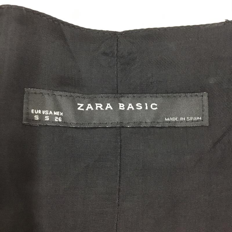 ザラベーシック ZARA BASIC ベスト ベスト ベスト ノースリーブカットソー 前ボタン S 無地 黒 / ブラック /  レディース USED 古着 中古 10115788