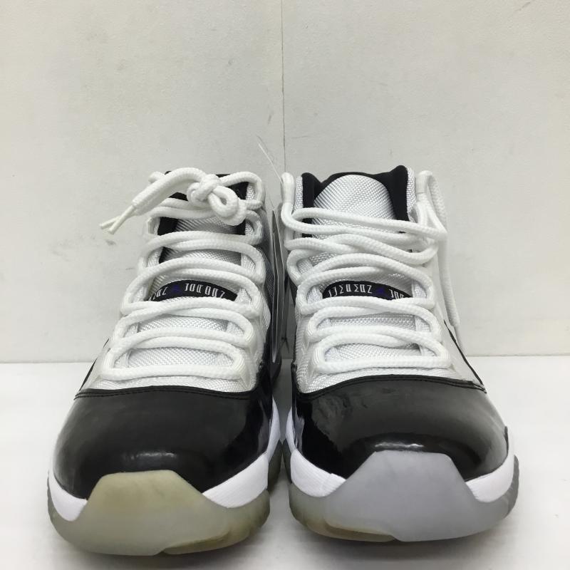 ナイキ NIKE スニーカー スニーカー 378037-107 Nike Air Jordan 11 Retro Concord 2018 ナイキ エアジョーダン11 レトロ コンコルド 2018 28.5cm ロゴ、文字 白 / ホワイト / X 黒 / ブラック /  メンズ USED 古着 中古 10123167