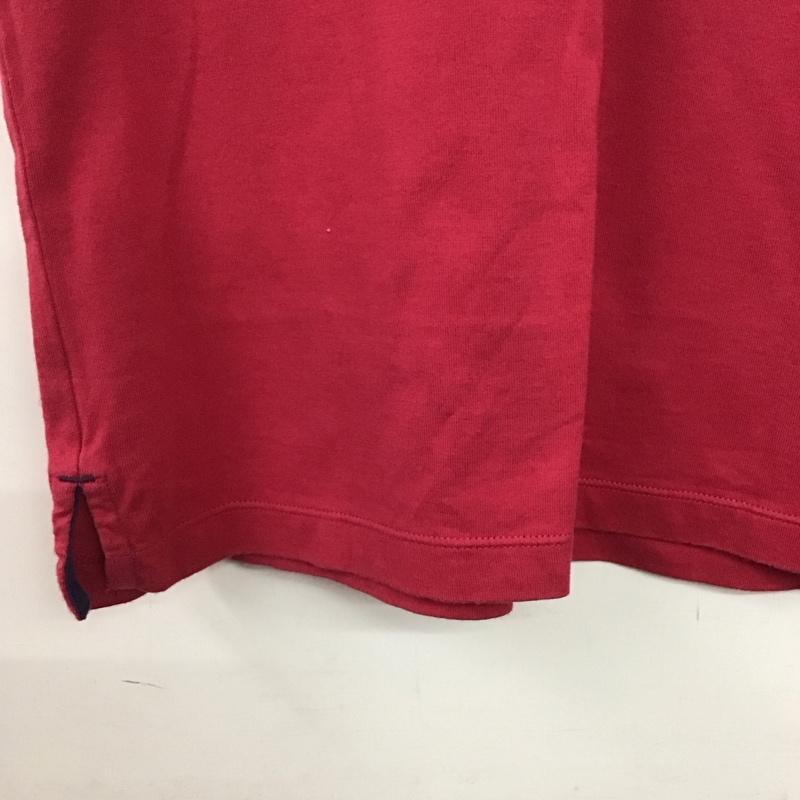 バーバリーブラックレーベル BURBERRY BLACK LABEL Tシャツ 半袖 半袖カットソー プリントTシャツ Vネックカットソー 2 ロゴ、文字 マゼンタ / マゼンタ /  メンズ USED 古着 中古 10142407