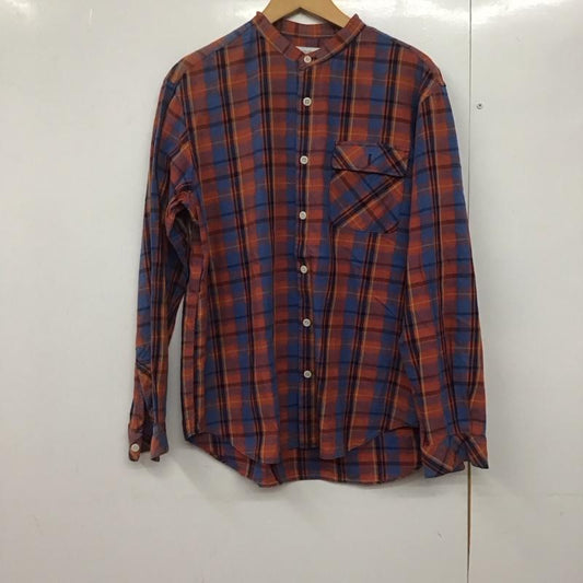 グリーンレーベルリラクシング green label relaxing シャツ、ブラウス 長袖 長袖シャツ ノーカラーシャツ チェックシャツ M チェック マルチカラー / マルチカラー /  メンズ USED 古着 中古 10143415